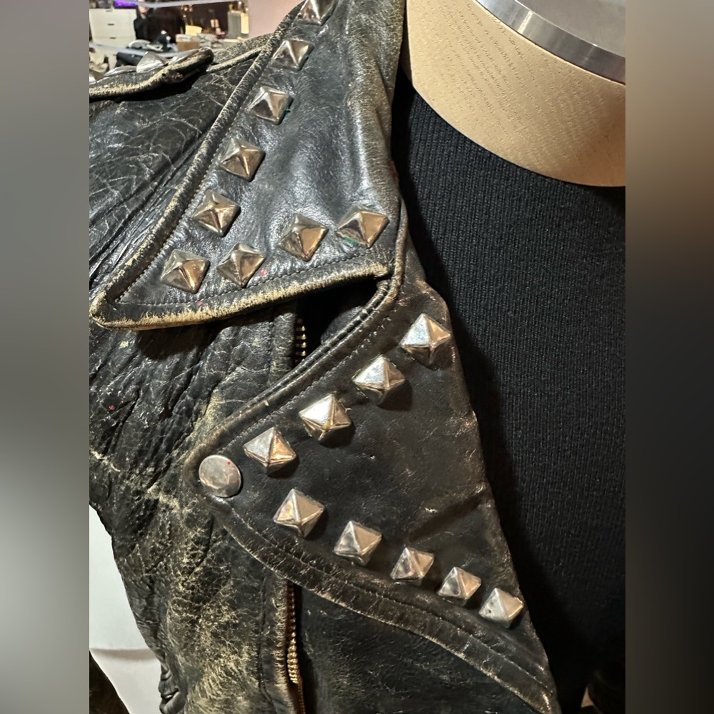 Custom Vintage Leather UK Police Motorcycle Jacket